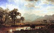 Albert Bierstadt Haying, Conway Meadows France oil painting reproduction